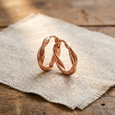 Wren Copper Earrings